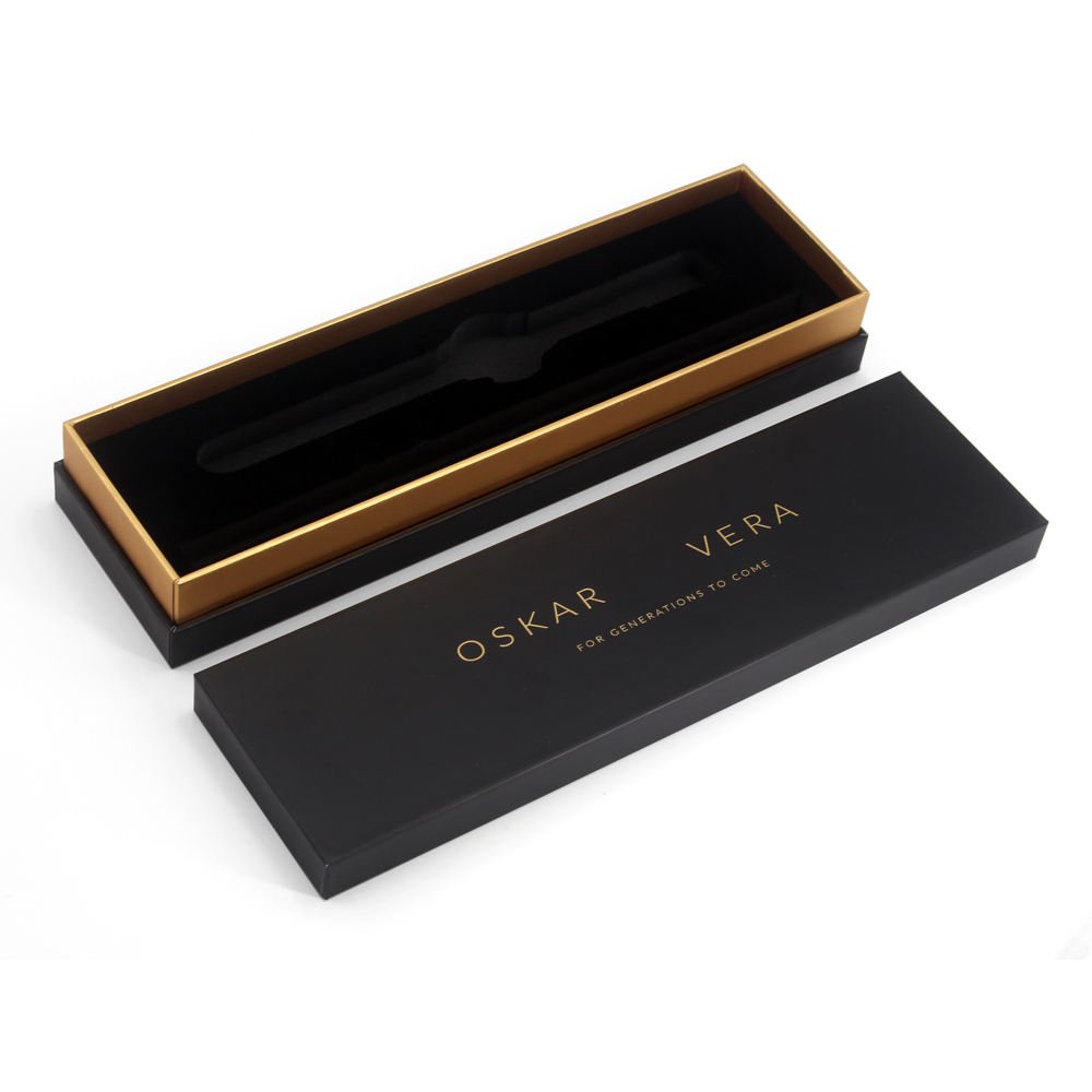 Thin Long Paper Cardboard 2-Piece Lid and Base Rigid Gift Box with Insert Custom Logo - Image 1