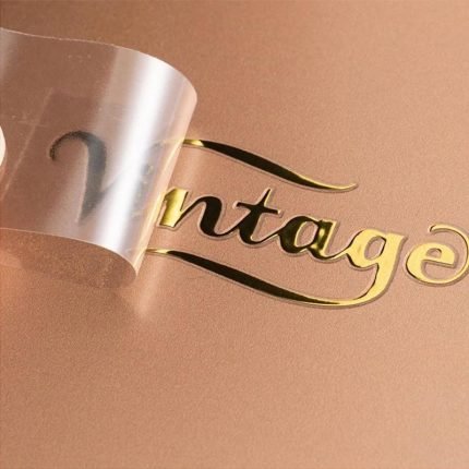 Metallic Nickel Decal Labels Transfer Sticker Embossed Metal Stickers Perfume Bottle Label Stickers for Candle Cosmetics Bottle
