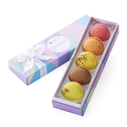 Sweet Biscuit Pastry Macaron Macarons Cake Gift Box Packaging Paper Custom Logo