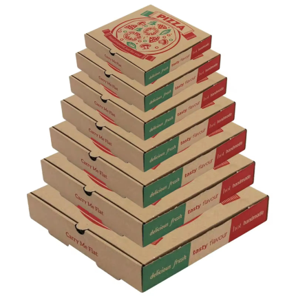 Custom Food Packaging Corrugated Pizza Box with UV Printing