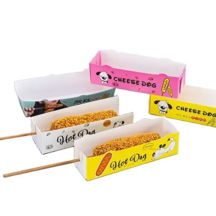 Oil-proof Hot Dog Custom Logo Paper Box Packaging Cardboard Box