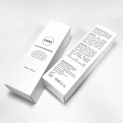 Small White Paper Cardboard Cosmetic Box Custom Logo Packaging