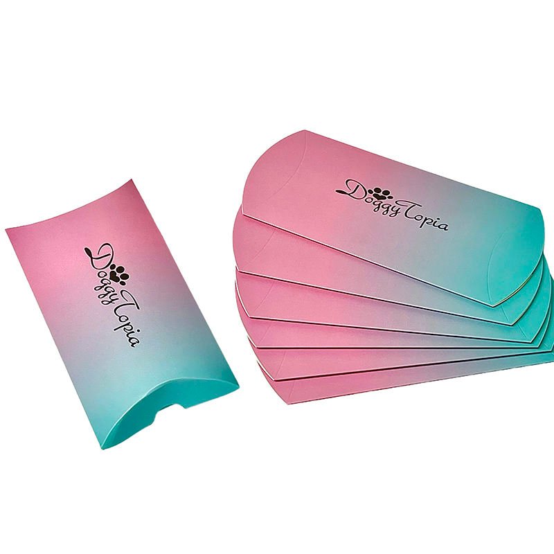 Custom Logo Stylish Small Pillow Box Luxury Cardboard Pack Packaging Pillow Box for AccessoriessnackCandy - Image 1