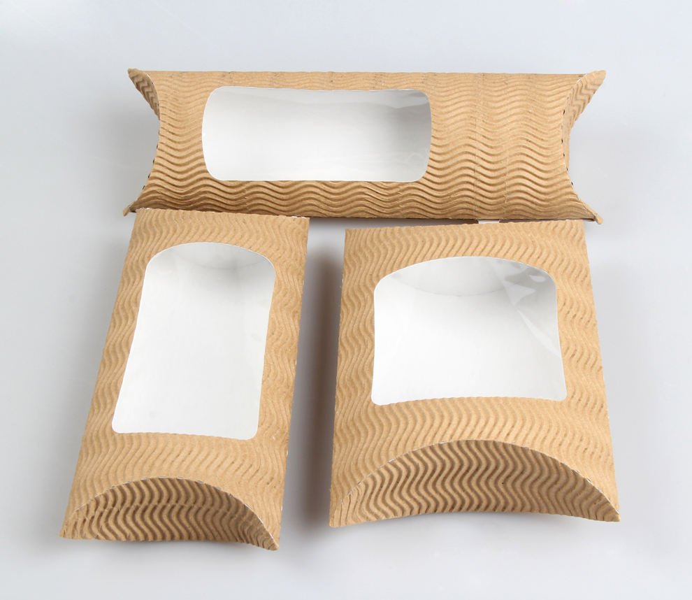 Custom Food Boxes Lightweight Pillow Packaging for Fast Food - Image 1