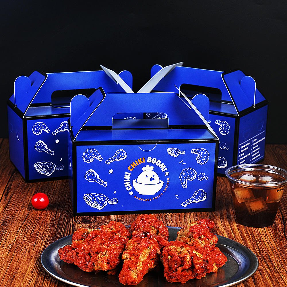 Custom Food Boxes Kraft Paper Fried Chicken Box - Image 1