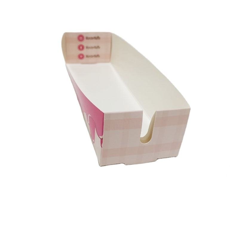 Custom Food Boxes Printed Waffle Stick Paper Tray - Image 1