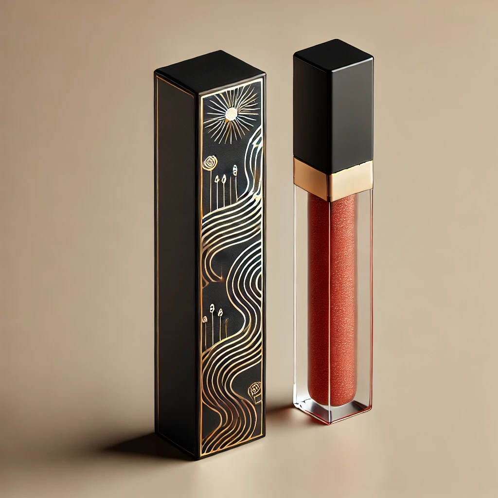 Custom Luxury Tuck End Lip Gloss Paper Packaging Box Cosmetics Lipstick Lip Makeup Packaging - Image 1