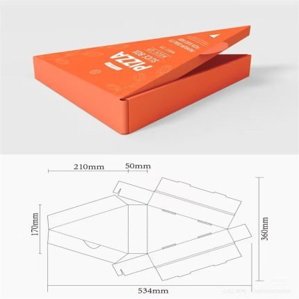 Lanzer Gourmet Series - Custom Triangle Pizza Slice Box Crepe Waffle Packaging