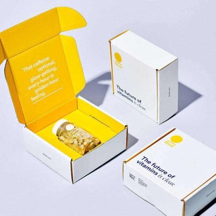 Lanzer Custom Cosmetic Corrugated Mailer Box - Skin Care Packaging Box with Divider Insert