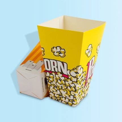 Lanzer EcoPop Series – Custom Printed Paper Popcorn Boxes Sustainable Packaging
