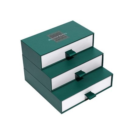 Lanzer Custom Recycled Rigid Drawer Gift Box for Truffle Chocolate Packaging