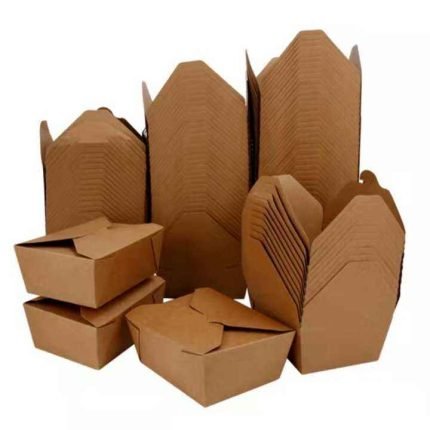 Custom Food Boxes Kraft Paper Lunch Box