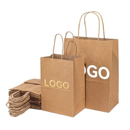 Lanzer Gift Bag - Personalized Kraft Paper with Custom Logo
