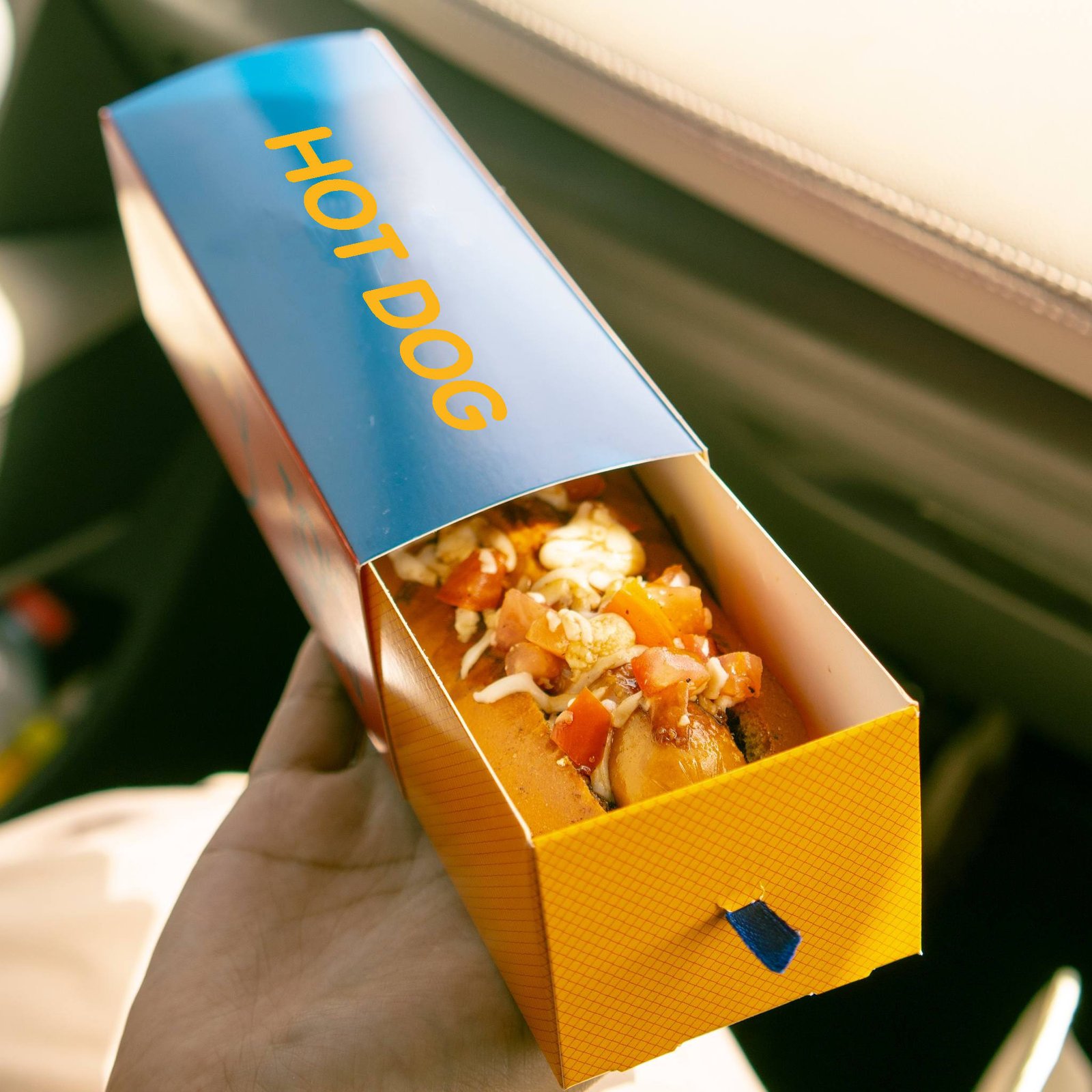 Custom Size Long Hot Dog Corn Dog Take Out Drawer Packaging To Go Sandwich Foldable Box With Lid - Image 1