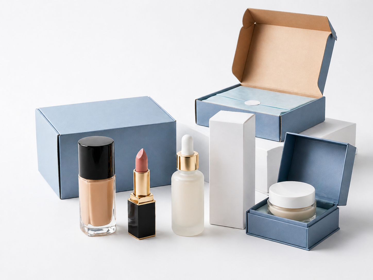 Cosmetic packaging assortment case