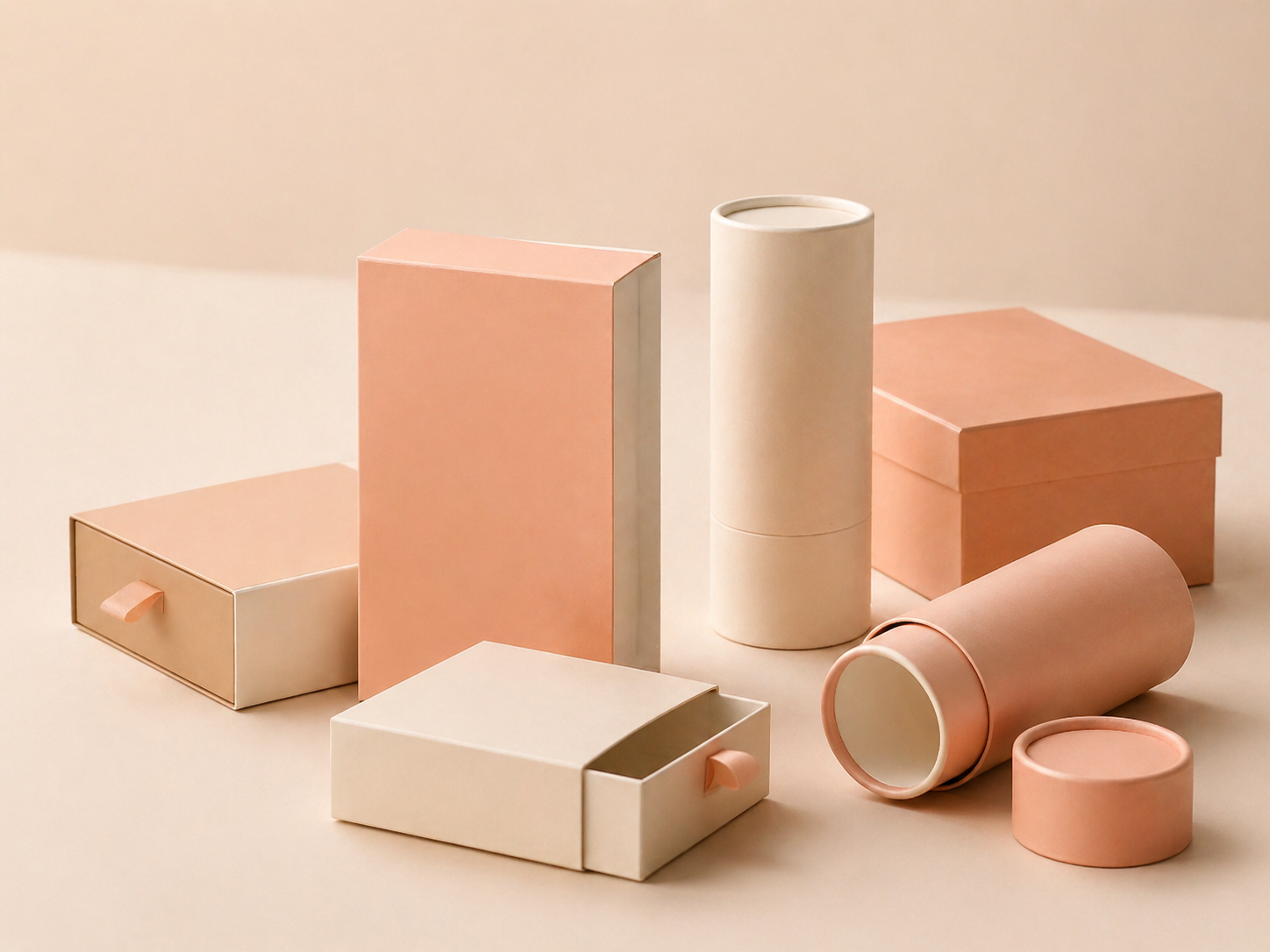 Tube and sleeve packaging case